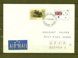 AUSTRALIE, 02/04/1991 Air Mail - ADELAIDE  (GA8907) - Swans