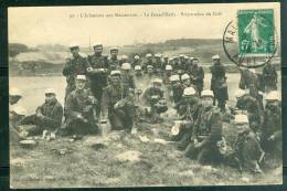 L'infanterie Aux Manoeuvres - La Grand'halte - Préparation Du Café  - Bcb56 - Manoeuvres