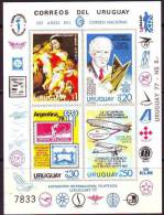 URUGUAY  - WM URUGUAY - OLYMPIC FOOTBALL - NOBEL PRIZE, LINDBERGH, RUBENS, CHRISTMAS - 1977 - 1930 – Uruguay