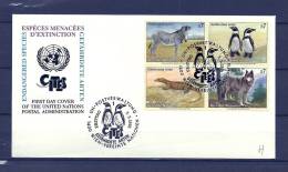 VEREINTE NATIONEN,  03/03/1993 First Day Cover Of The United - WIEN  (GA9002) - Penguins