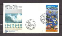 VEREINTE NATIONEN,  13/03/1992 Clean Oceans Des Oceans Propres - WIEN  (GA9005) - Dolphins