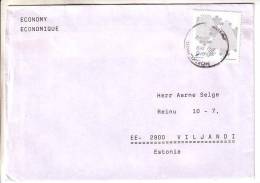 GOOD SWEDEN Postal Cover To ESTONIA 2001 - Good Stamped: Christmas - Lettres & Documents