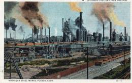 Minnequa Steel Works Pueblo Colorado Old Postcard - Pueblo