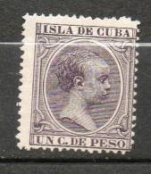 CUBA  Alfonso XIII 1896-97 N°89-90-92-93 - Cuba (1874-1898)