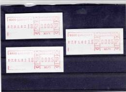 Lugano 1982 Trois Vignettes Spéciales D´automates - Rare - - Postage Meters