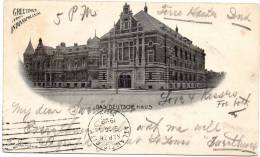 Greetings From Indianapolis IND Das Deutsche Haus 1900 Postcard - Indianapolis