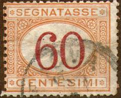 Italy,1870,60c  ,postage Due,segnatasse,Y&T#T11,Mi#10,used,as Scan - Portomarken