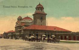 Birmingham Al Terminal Station 1915 Postcard - Andere & Zonder Classificatie