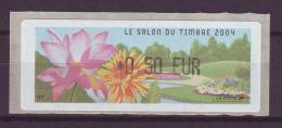 2004 Vignette LISA Salon Du Timbre & De L´écrit / Fleur Paris 2004 - 1999-2009 Illustrated Franking Labels