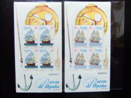 ESPAÑA SPAIN ESPAGNE 1996 BARCOS DE EPOCA  Edifil Nº 3415 / 3416 ** Yvert Nº BF 68 / 69  ** MNH - Blocs & Feuillets