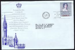 1973 Royal Visit 8 Cents  SC 620  Schering Large Format FDC  Sealed With Original Content - 1971-1980