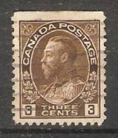 Canada  1912  King George V  (o) - Single Stamps