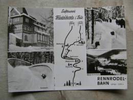 Friedrichroda I. Thür.  -Rennrodelbahn - Map Karte   -  D97173 - Friedrichroda