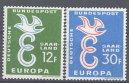 1958 Europa C.E.P.T., Sarre , Serie Completa Nuova (**) - 1958