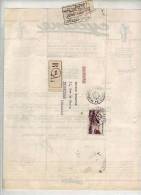 Lettre Recommandée  Timbre 1952 50f  Courrier Super Cyclone - Briefe U. Dokumente