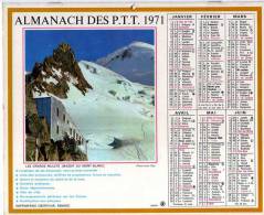 LE CALENDRIERS ALMANACH DES P.T.T.(SOMME) ANNEE DE VOTRE NAISSANCE 1971 DOUBLES PHOTOS INTERIEUR 6 PAGES COMPLET - Big : 1971-80