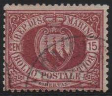 SAN MARINO 1892/1894 - Yvert #15 - VFU - Oblitérés