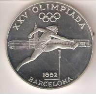 MONEDA DE PLATA DE ANDORRA DE 20 DINERS AÑO 1990 DE LAS OLIMPIADAS DE BARCELONA 1992 (ATLETISMO) SILVER-ARGENT - Andorra