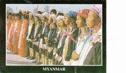 Myanmar Burma Birmanie - Femmes Women Padaung Tribe Tribu Ethnie - Circulée - Timbres - 2 Scans - Myanmar (Birma)