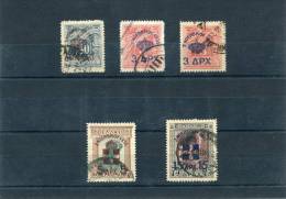 1935-Greece- "Restoration Of Monarchy" Complete Set Used Hinged - Used Stamps