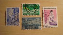 Burma   Mix Lot  Used - Burma (...-1947)