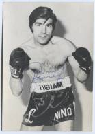 BOXING  - Boxer NINO Giovanni BENVENUTI, Real Photo, Format Postcard, Autograph, Orig. Signature, Italy - Boksen