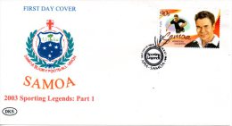 SAMOA. N°964 De 2003 Sur Enveloppe 1er Jour (FDC). Rugby/Michael Jones. TRES RARE!! - Rugby