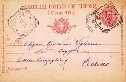 CARTOLINA POSTALE ITALIANA,PC STATIONERY  SENT TO MAIL IN 1901. - Stamped Stationery