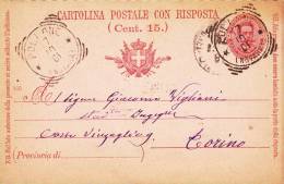 CARTOLINA POSTALE ITALIANA,PC STATIONERY  SENT TO MAIL IN 1901. - Postwaardestukken