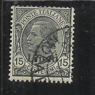 LIPSO 1921 -1922 EFFIGE RE 15 C 15c USATO USED OBLITERE' - Ägäis (Lipso)