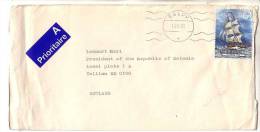 GOOD SWEDEN Postal Cover To ESTONIA 1992 - Good Stamped: Ship - Brieven En Documenten