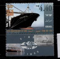 Israel ** N° 1280 -  50em. An. De La Compagnie Maritime - Nuevos (con Tab)