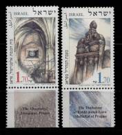 Israel ** N° 1359 - 1360   -  Monuments Juifs De Prague - Nuovi (con Tab)