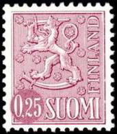 FINLAND, M-63 Lions Definitives 0,25 Type II HaP** - Unused Stamps