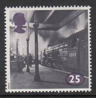 Great Britain Scott #1534 MNH 25p Locomotive #60149, Kings Cross Station, London - Nuevos