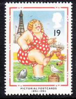 Great Britain Scott #1553 MNH 19p Woman In Red Polka Dot Bathing Suit, Crab On Toe - Pictorial Postcards - Unused Stamps