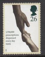 Great Britain Scott #1815 MNH 26p Adult Hand Holding Child's, 17000 Prescriptions Dispensed Every Day - NHS - Neufs