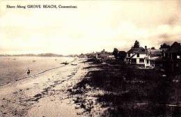 Connecticut Grove Beach The Shore Albertype - Autres & Non Classés