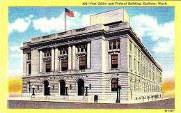 Washington Spokane Post Office & Federal Building Curteich - Spokane