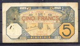 AOF  French West Africa 5 Fr 1932 - West African States