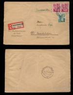 Rheinland Pfalz 1948 R-Brief Kaiserslautern - Saarbrücken - Renania-Palatinato