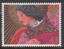 Great Britain Scott #1837 MNH 43p Angel Playing Lute - Christmas - Unused Stamps