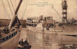 ILE DE GROIX-LE NOUVEAU BATEAU A MOTEUR 300 CHEVAUX \"PEN-ER-VRO\" -   RARE   -TRES BELLE CARTE ANIMEE!!!! - Groix