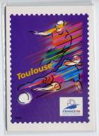 FRANCE 98-Coupe Monde De Football--Série 4 CP Pré-Timbrées (Lens,Montpellier,St Etienne,Toulouse) Sous Blister D'origine - Prêts-à-poster:  Autres (1995-...)