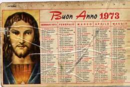 Calendarietto - 1973 Gesu´ Buon Anno - Tamaño Pequeño : 1971-80