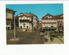 Portugal Cor 22374 - CHAVES - PRAÇA DO ARRABALDE E RUA DE SANTO ANTÓNIO OLD CARS AUTOMOBILES VOITURES OPEL AMERICAN MERC - Vila Real