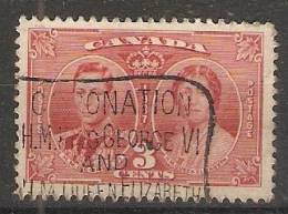 Canada  1937  King George VI  (o) Coronation - Usati