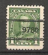 Canada  1932  King George V  (o) - Vorausentwertungen