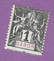 COLONIES FRANCAISES GABON TIMBRE N° 16 OBLITERE - Andere & Zonder Classificatie