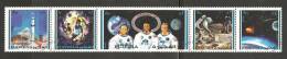 Fujeira 1971 Mi# 642-646 A - Strip Of 5, Block 48 A Used - Apollo 14 / Space - Fujeira